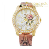 Flower Rhinestone Watch Womens Watches