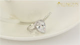 Classic Water Drop 2 Carat Engagement Ring - Avas Collection