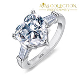 Big Heart Shape Engagement Ring/ Promise Ring - Avas Collection