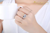 Big Heart Shape Engagement Ring/ Promise Ring - Avas Collection