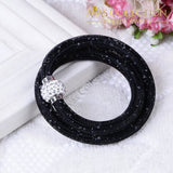 2 Strands Crystal Mesh Wire Bracelet/ Avas Collection Wrap Bracelets