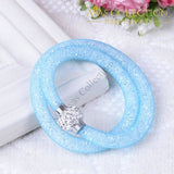2 Strands Crystal Mesh Wire Bracelet/ Avas Collection Wrap Bracelets