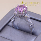 Round Cut Pink 2 Carat Ring Underwear
