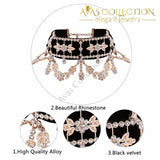 Crystal/ Rhinestone Choker Necklace - Avas Collection