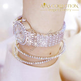 Elegant Rhinestone Wristwatch Womens Watches
