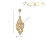 Teardrop Champagne Earrings Drop