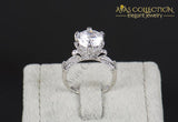 4Ct Flower Crown Ring Design Rings