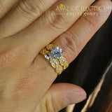18Kt Yellow Gold Filled Round Cut Underwear