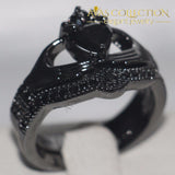 Couples Ring- Black Gold Filled Rings