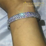 Classic Design Bracelet- White Gold Filled/ Avas Collection Bracelet Bangles