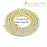1 Row Rhinestones Hip-Hop 24Inch Necklace Pendants