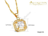 18k Yellow Gold Filled  Pendant Necklace - Avas Collection