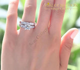 2-Pcs 1 Ct Princess Cut Ring Rings