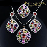 Elegant Design Big Square 3 Piece Jewelry Set Sets