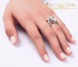 4 Carat Pear Cut Engagement Ring Rings