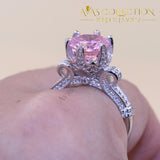 Round Cut Pink 2 Carat Ring Underwear