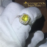 1 Carat Yellow Ring Rings