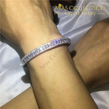 Bohemia Bridal Bracelet 18K White Gold Filled/ Avas Collection Bracelet Bangles