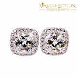 1 ct Cushion Cut Earring Stud - Avas Collection