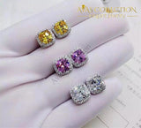 1 ct Cushion Cut Earring Stud - Avas Collection