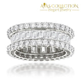 Choucong 2019 Eternity Promise Ring 925 Sterling Silver Aaaaa Zircon Cz Engagement Wedding Band