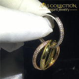 3-In-1 Finger Eternity Ring -R533 Engagement Rings