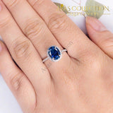 Blue Oval Ring -B2411 Rings