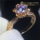 3 Carat Flower Ring Set Home