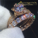 3 Carat Flower Ring Set Home