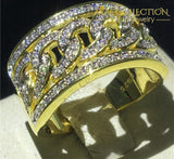 Hiphop Iced Out Mens Ring Rings