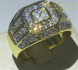 Male Hip Hop Ring 14K Yellow Gold Filled 10 Engagement Rings