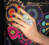 Fine Big Flower Ring Engagement Rings
