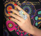 Fine Big Flower Ring 10 Engagement Rings