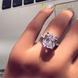 Promise Ring Cushion Cut 7Mm Engagement -R639 Rings
