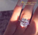 Promise Ring Cushion Cut 7Mm Engagement -R639 10 Rings
