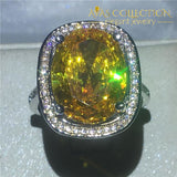 Big Oval Cut Fancy Ring Rings