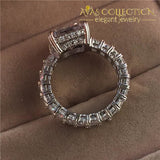 Luxury Princess Cut Ring 6Ct Engagement Wedding Band -Lr566 Rings