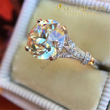 Choucong Solitaire Ring 2Ct Aaaaa Cz 925 Sterling Silver Engagement Wedding Band Rings For Women