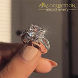Sparkling Promise Ring/ Engagement Ring Cushion Cut 3Ct Rings