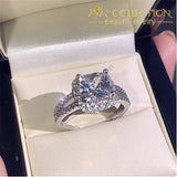 Sparkling Promise Ring/ Engagement Ring Cushion Cut 3Ct Rings