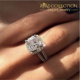 Sparkling Promise Ring/ Engagement Ring Cushion Cut 3Ct Rings