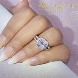 Sparkling Promise Ring/ Engagement Ring Cushion Cut 3Ct Rings