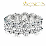 Stunning Limited Edition Eternity Band Promise Ring 11Pcs Oval-R636 Engagement Rings