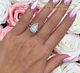 Water Drop Promise Ring 3Ct Engagement Rings