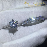 3ct Round Solitaire Wedding Ring Set - Avas Collection