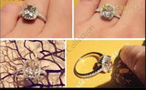 4 Carat Sterling Silver 925 Luxury Engagement Ring - Avas Collection