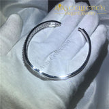 Classic Design Bracelet- White Gold Filled/ Avas Collection Bracelet Bangles