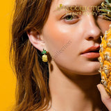 Pineapple Stud Earrings for women - Avas Collection