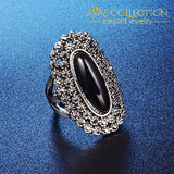 Black Resin Stone Jewelry 3 Pcs Set Sets