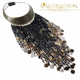 Resin Tassels Bib Necklace Choker Necklaces